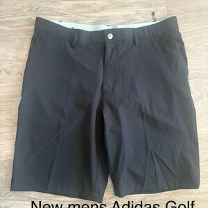 Adidas Men's Dark Gray Flat Front Shorts